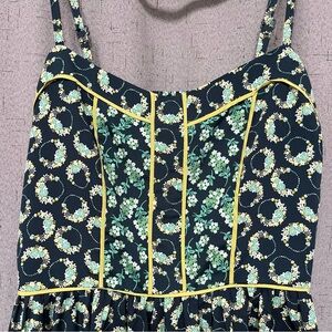 LC Lauren Conrad Navy Floral Mini Dress Sz 6